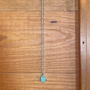 Mint teardrop kendra scott necklace